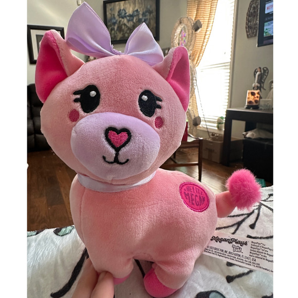 HEY ITS MEGAN Series 2 Plush Toy Pink Cat Discontinued Plushie Claires Exclusive - Picture 2 of 12